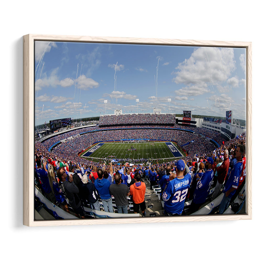 Bills Stadium, Stadium Canvas, Sport Art, Fan Gifts, Framed Canvas Print Wall Art, Floating Frame