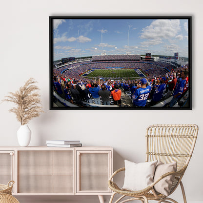Bills Stadium, Stadium Canvas, Sport Art, Fan Gifts, Framed Canvas Print Wall Art, Floating Frame