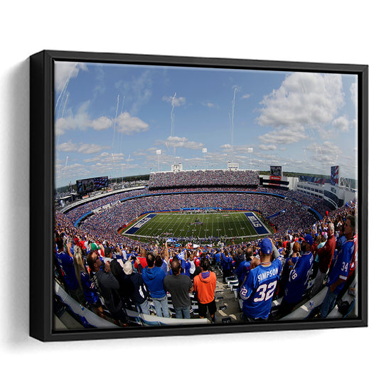 Bills Stadium, Stadium Canvas, Sport Art, Fan Gifts, Framed Canvas Print Wall Art, Floating Frame