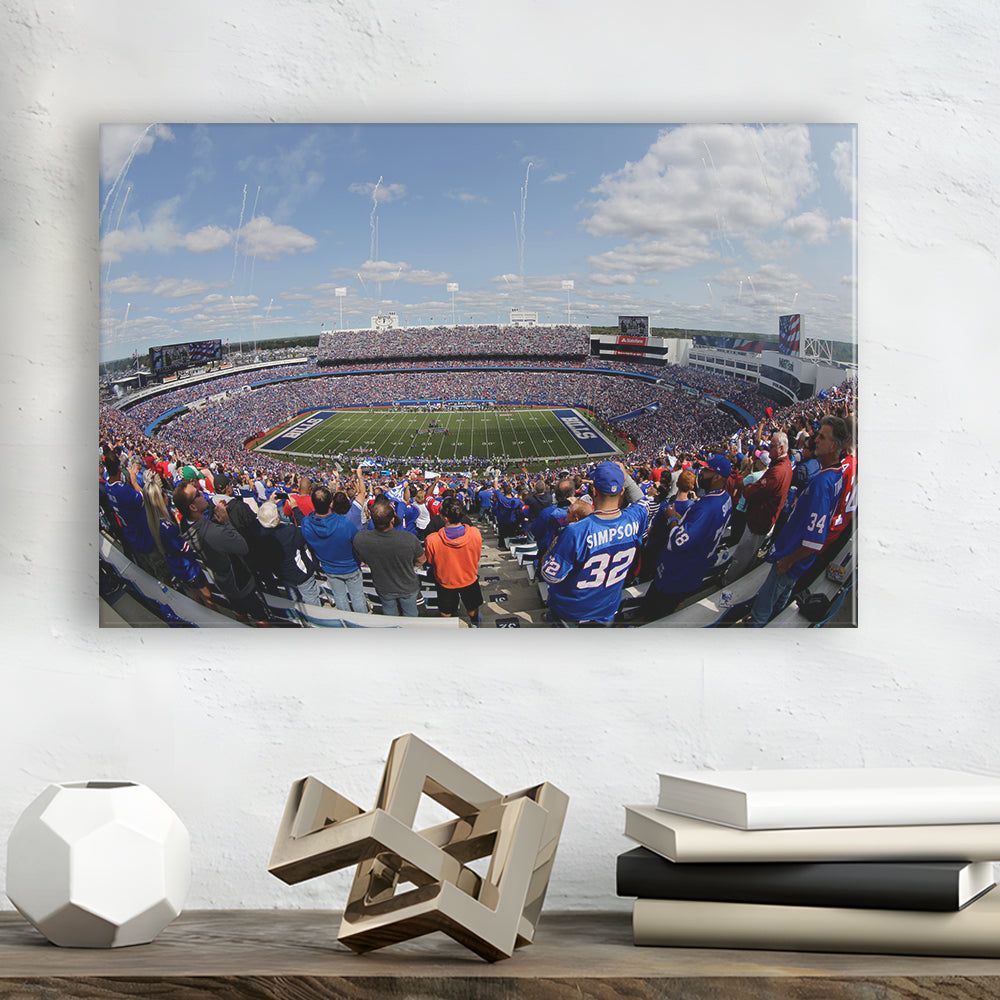 Bills Stadium, Stadium Canvas, Sport Art, Fan Gifts, Man Cave Decor, Art Print, Canvas Print Wall Art