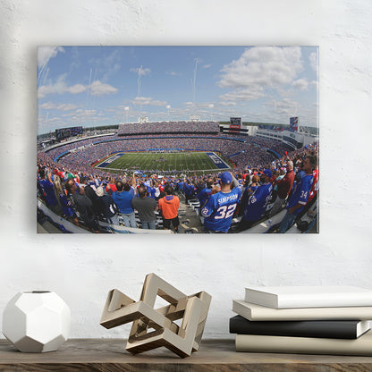 Bills Stadium, Stadium Canvas, Sport Art, Fan Gifts, Man Cave Decor, Art Print, Canvas Print Wall Art