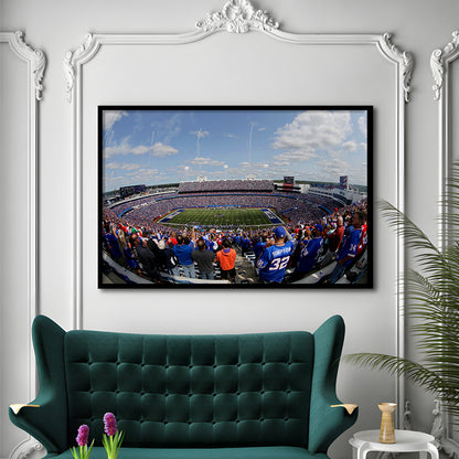 Bills Stadium, Stadium Canvas, Sport Art, Fan Gifts, Framed Art Print Wall Decor, Picture Framed