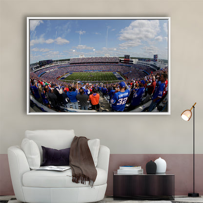 Bills Stadium, Stadium Canvas, Sport Art, Fan Gifts, Framed Canvas Print Wall Art, Floating Frame