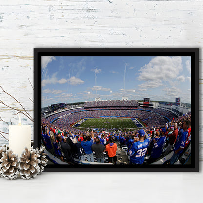 Bills Stadium, Stadium Canvas, Sport Art, Fan Gifts, Framed Canvas Print Wall Art, Floating Frame