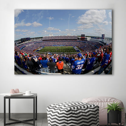 Bills Stadium, Stadium Canvas, Sport Art, Fan Gifts, Man Cave Decor, Art Print, Canvas Print Wall Art