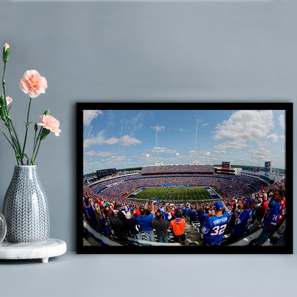 Bills Stadium, Stadium Canvas, Sport Art, Fan Gifts, Framed Art Print Wall Decor, Picture Framed