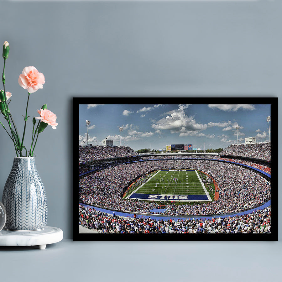 Bills Stadium, Stadium Canvas, Sport Art, Gift for him, Framed Art Print Wall Decor, Picture Framed