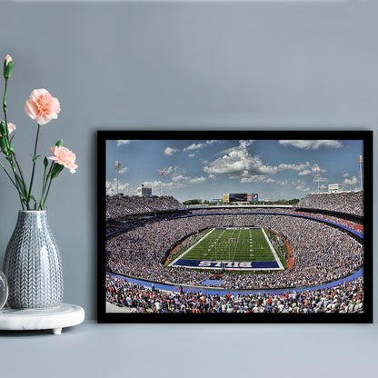 Bills Stadium, Stadium Canvas, Sport Art, Gift for him, Framed Art Print Wall Decor, Picture Framed