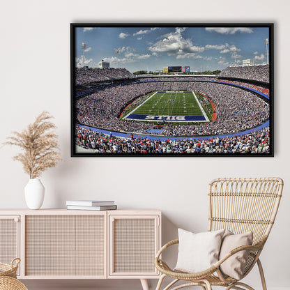 Bills Stadium, Stadium Canvas, Sport Art, Framed Canvas Print Wall Art, Floating Frame
