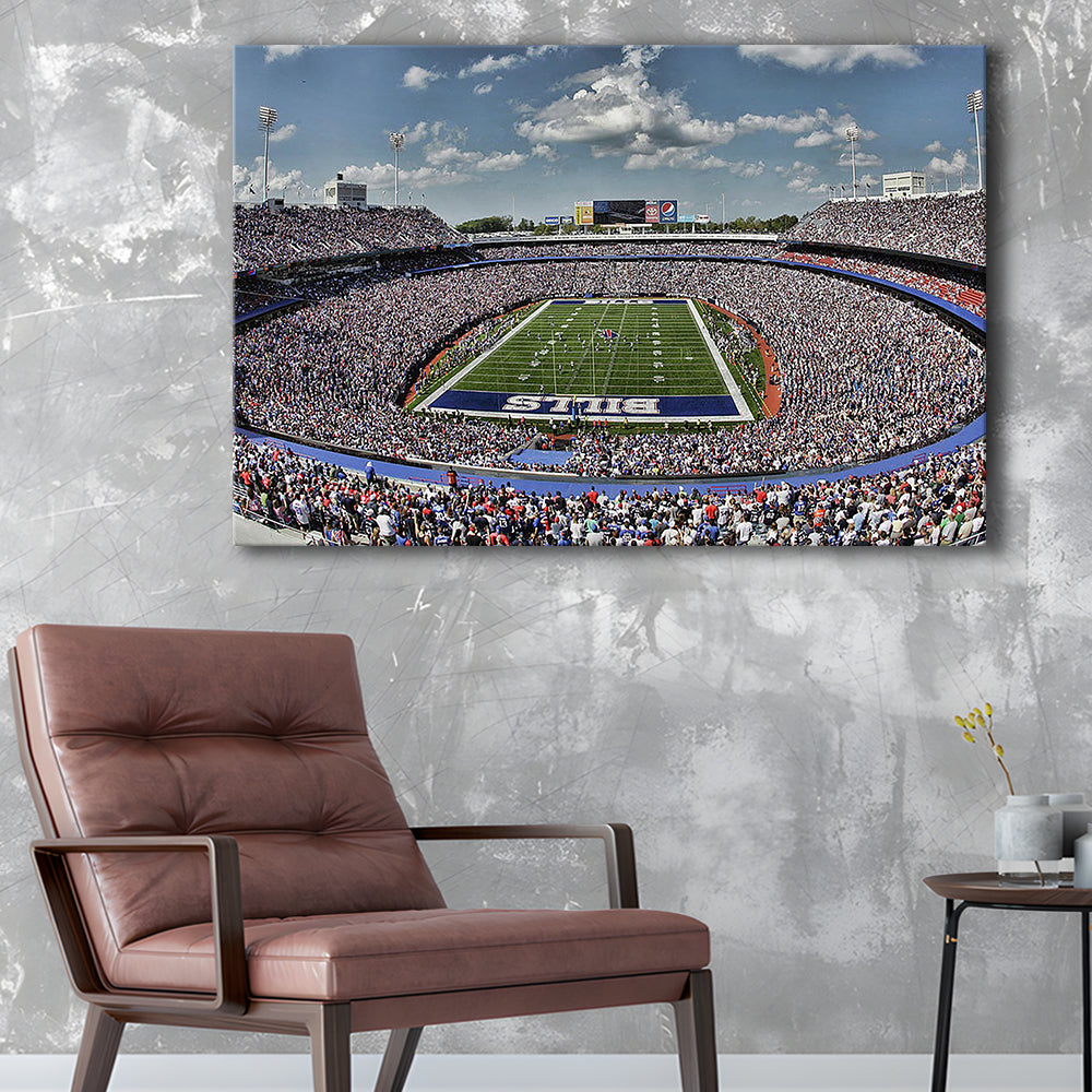 Bills Stadium, Stadium Canvas, Sport Art, Gift for him, Man Cave Decor, Art Print, Canvas Print Wall Art