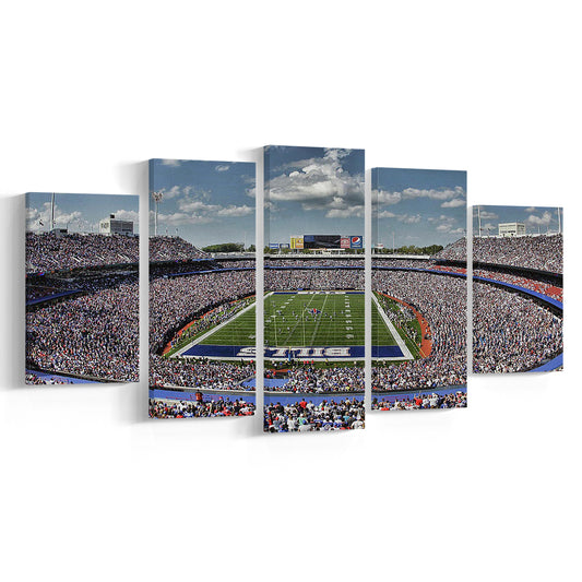 Bills Stadium, Stadium Canvas, Sport Art, Gift for him, 5 Panel, Large Canvas, Canvas Print Wall Art