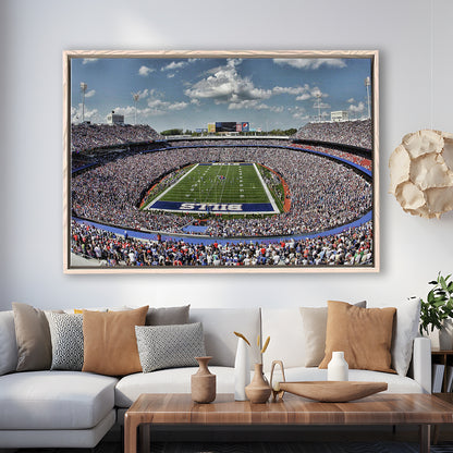 Bills Stadium, Stadium Canvas, Sport Art, Framed Canvas Print Wall Art, Floating Frame