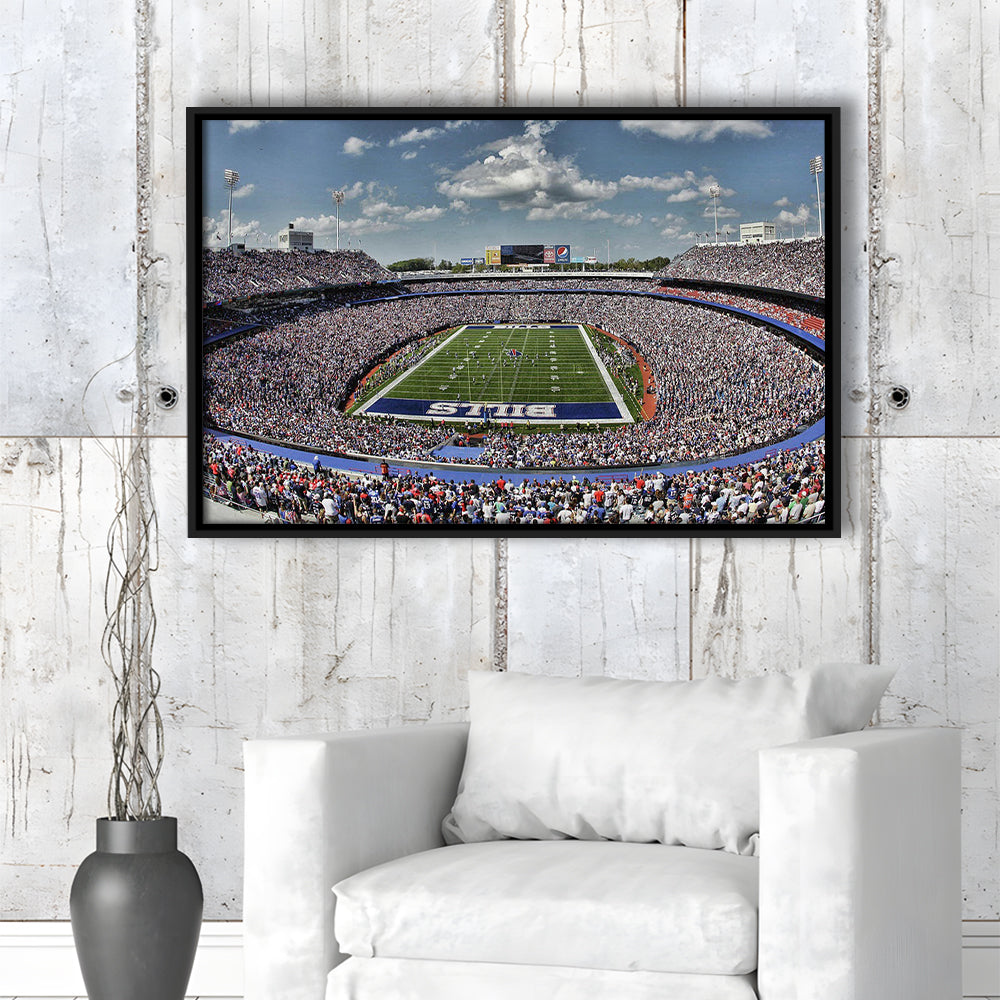 Bills Stadium, Stadium Canvas, Sport Art, Framed Canvas Print Wall Art, Floating Frame