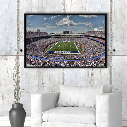 Bills Stadium, Stadium Canvas, Sport Art, Framed Canvas Print Wall Art, Floating Frame