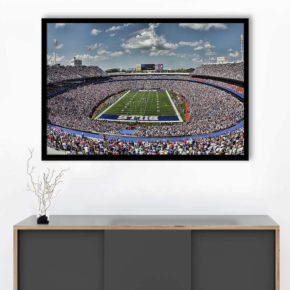 Bills Stadium, Stadium Canvas, Sport Art, Gift for him, Framed Art Print Wall Decor, Picture Framed
