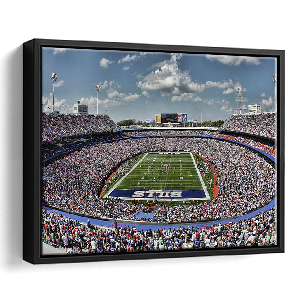 Bills Stadium, Stadium Canvas, Sport Art, Framed Canvas Print Wall Art, Floating Frame
