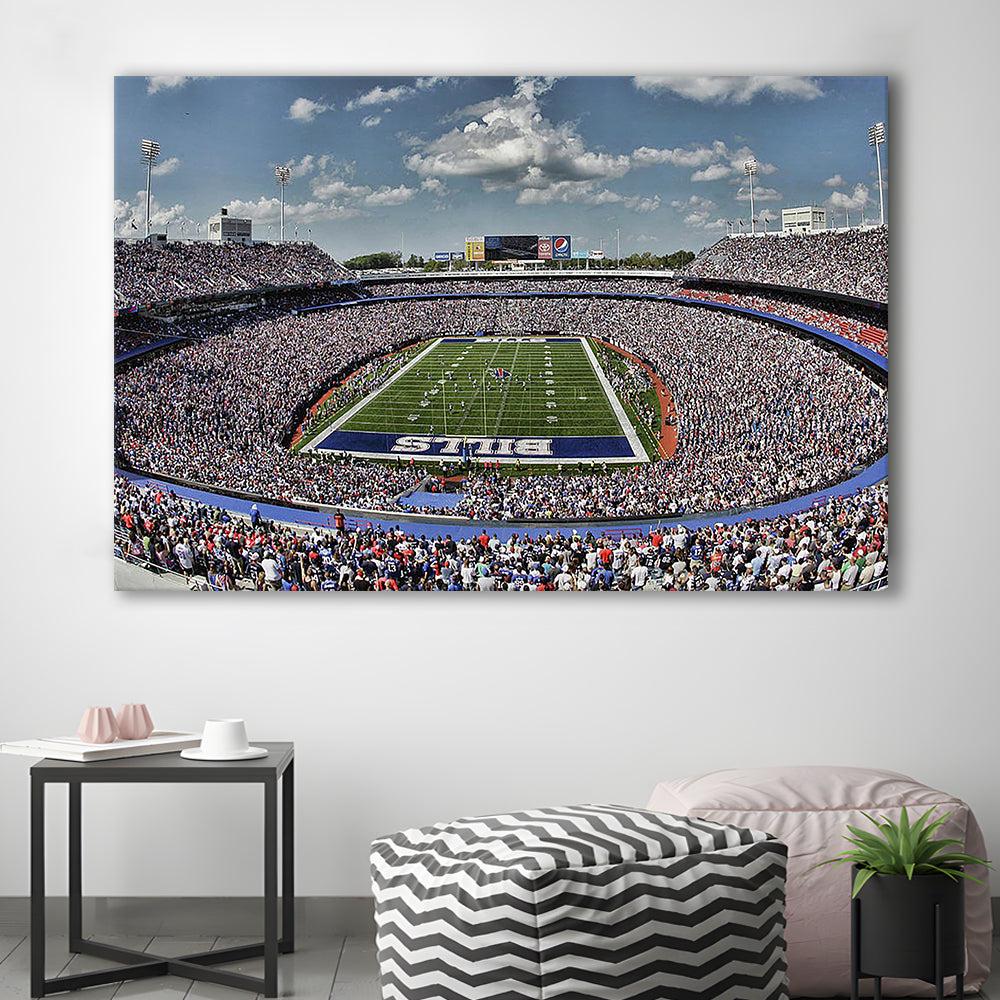 Bills Stadium, Stadium Canvas, Sport Art, Gift for him, Man Cave Decor, Art Print, Canvas Print Wall Art