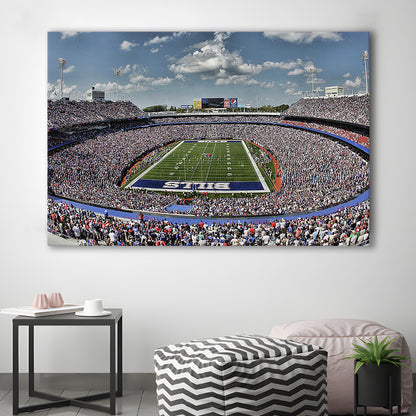 Bills Stadium, Stadium Canvas, Sport Art, Gift for him, Man Cave Decor, Art Print, Canvas Print Wall Art