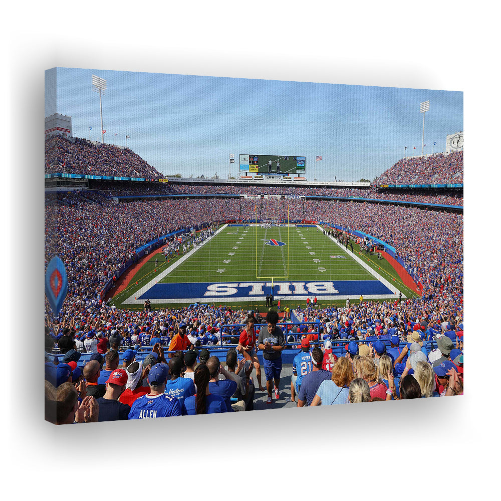 Bills Stadium in New York, Stadium Canvas, Sport Art, Gift for him, Man Cave Decor, Art Print, Canvas Print Wall Art