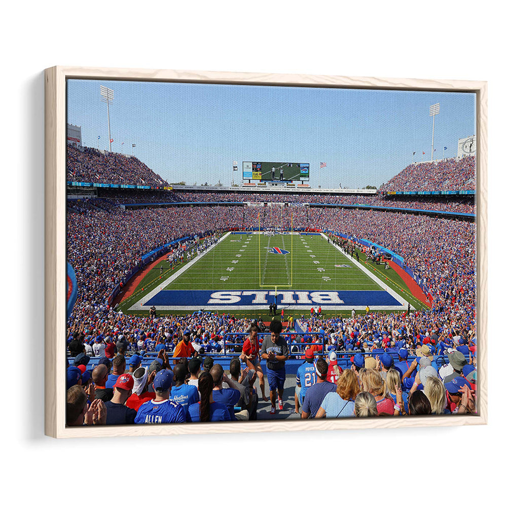 Bills Stadium in New York, Stadium Canvas, Sport Art, Framed Canvas Print Wall Art, Floating Frame