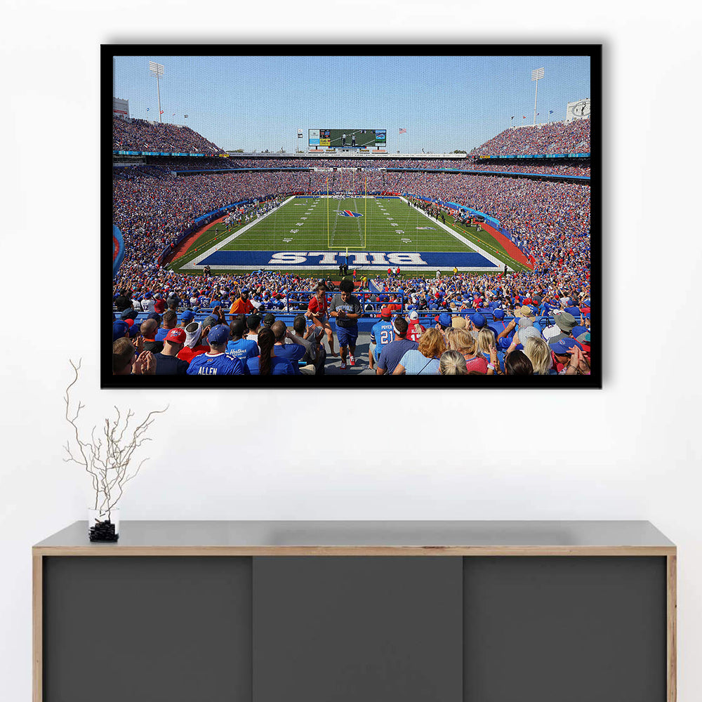 Bills Stadium in New York, Stadium Canvas, Sport Art, Gift for him, Framed Art Print Wall Decor, Picture Framed