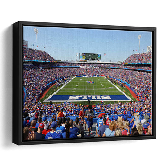 Bills Stadium in New York, Stadium Canvas, Sport Art, Framed Canvas Print Wall Art, Floating Frame