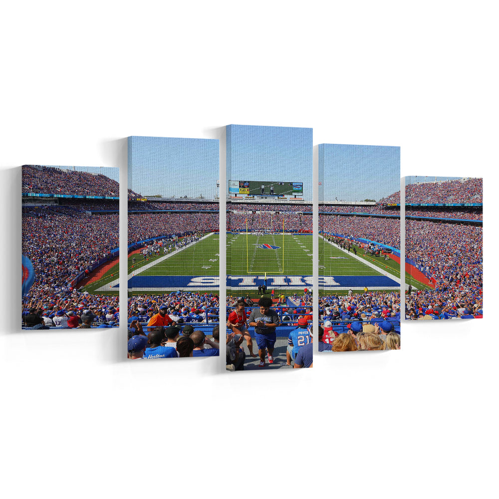 Bills Stadium in New York, Stadium Canvas, Sport Art, Gift for him, 5 Panel, Large Canvas, Canvas Print Wall Art