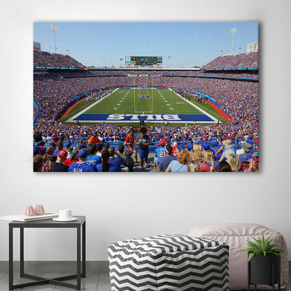 Bills Stadium in New York, Stadium Canvas, Sport Art, Gift for him, Man Cave Decor, Art Print, Canvas Print Wall Art
