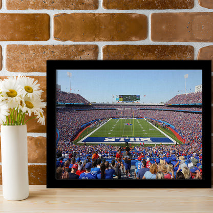 Bills Stadium in New York, Stadium Canvas, Sport Art, Gift for him, Framed Art Print Wall Decor, Picture Framed