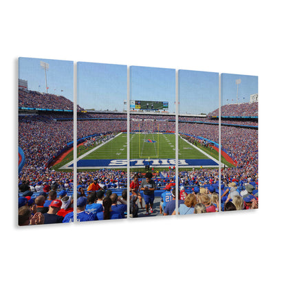 Bills Stadium in New York, Stadium Canvas, Sport Art, 5 Panel B, Extra Large Canvas, Canvas Print Wall Art