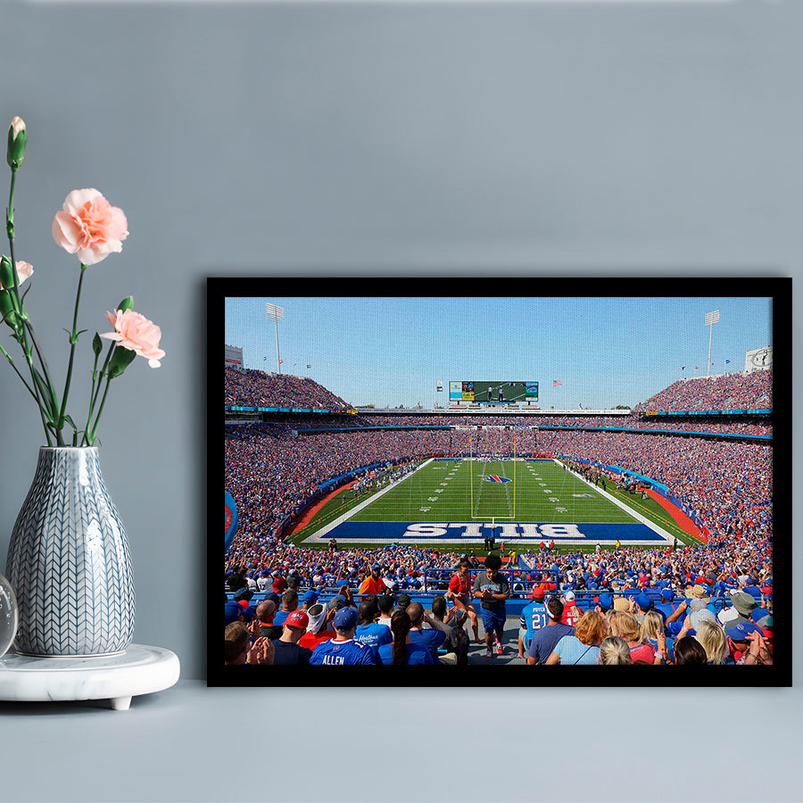 Bills Stadium in New York, Stadium Canvas, Sport Art, Gift for him, Framed Art Print Wall Decor, Picture Framed