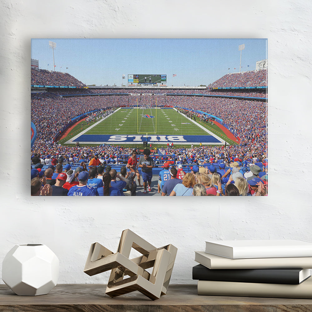 Bills Stadium in New York, Stadium Canvas, Sport Art, Gift for him, Man Cave Decor, Art Print, Canvas Print Wall Art