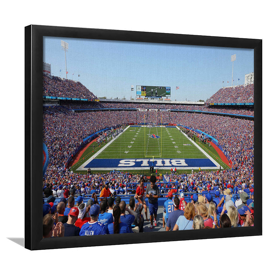 Bills Stadium in New York, Stadium Canvas, Sport Art, Gift for him, Framed Art Print Wall Decor, Picture Framed
