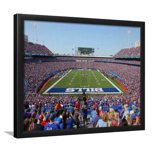 Bills Stadium in New York, Stadium Canvas, Sport Art, Gift for him, Framed Art Print Wall Decor, Picture Framed