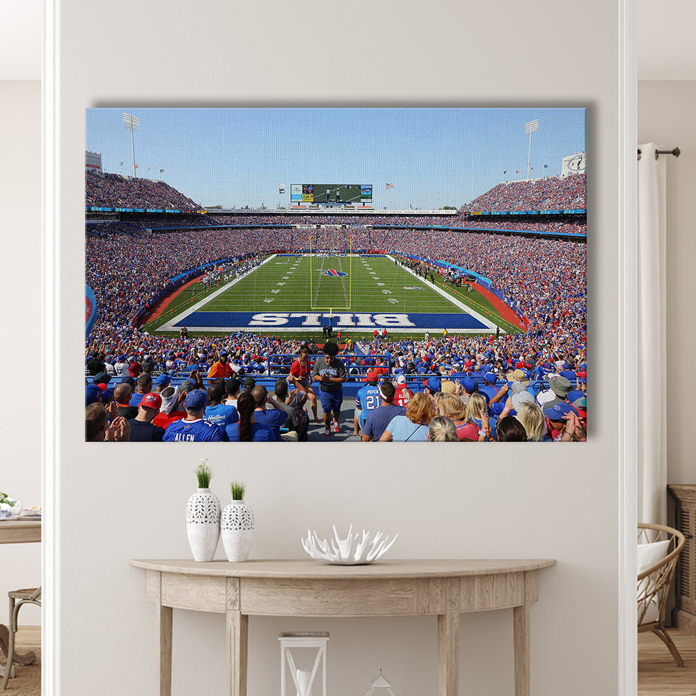 Bills Stadium in New York, Stadium Canvas, Sport Art, Gift for him, Man Cave Decor, Art Print, Canvas Print Wall Art