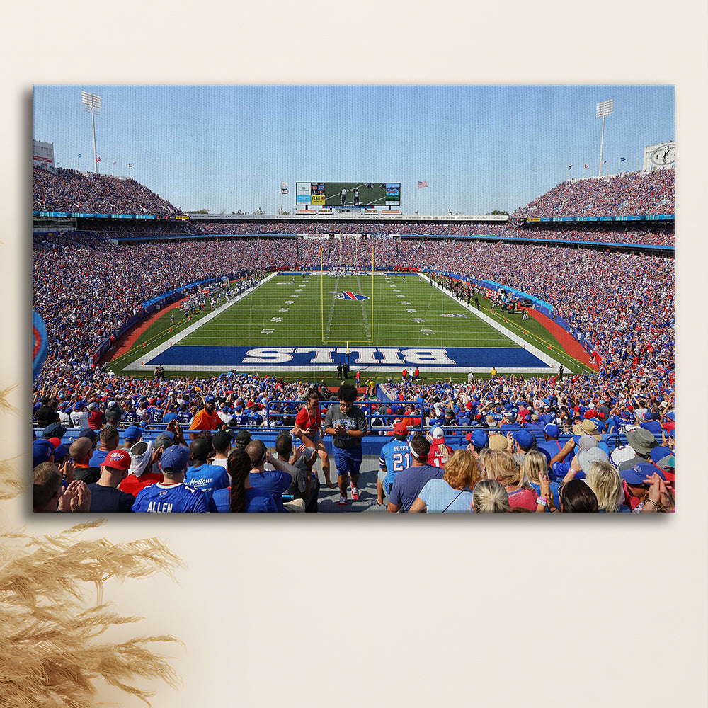 Bills Stadium in New York, Stadium Canvas, Sport Art, Gift for him, Man Cave Decor, Art Print, Canvas Print Wall Art
