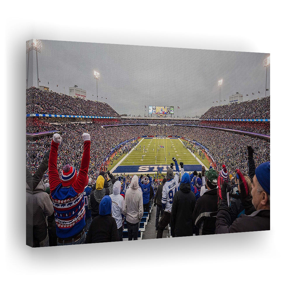 Bills Stadium in Orchard, Stadium Canvas, Sport Art, Gift for him, Man Cave Decor, Art Print, Canvas Print Wall Art