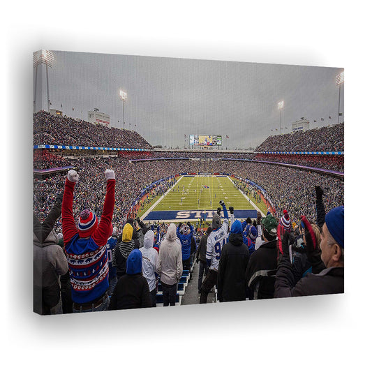 Bills Stadium in Orchard, Stadium Canvas, Sport Art, Gift for him, Man Cave Decor, Art Print, Canvas Print Wall Art
