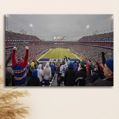 Bills Stadium in Orchard, Stadium Canvas, Sport Art, Gift for him, Man Cave Decor, Art Print, Canvas Print Wall Art