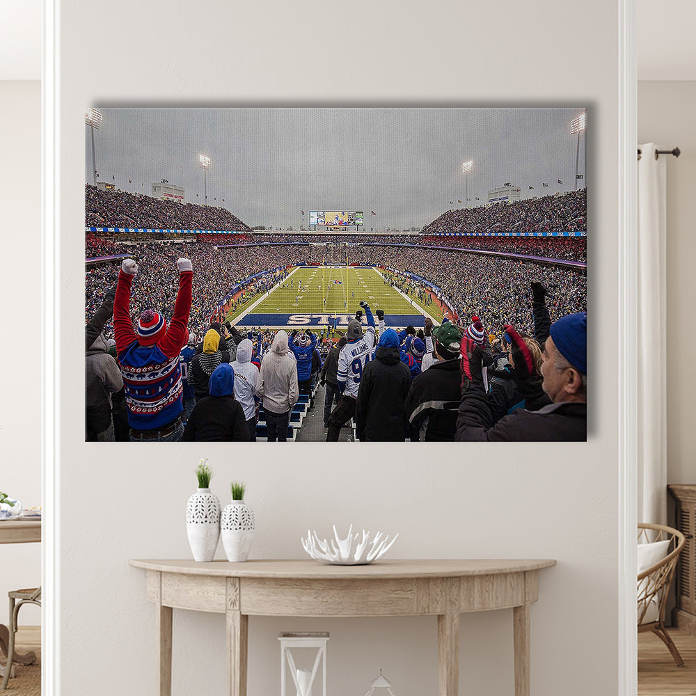 Bills Stadium in Orchard, Stadium Canvas, Sport Art, Gift for him, Man Cave Decor, Art Print, Canvas Print Wall Art