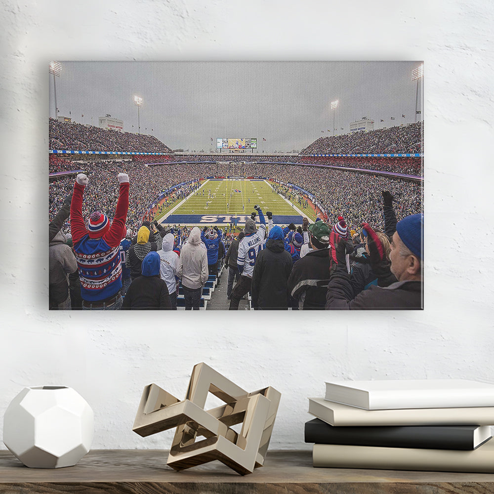 Bills Stadium in Orchard, Stadium Canvas, Sport Art, Gift for him, Man Cave Decor, Art Print, Canvas Print Wall Art