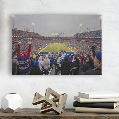 Bills Stadium in Orchard, Stadium Canvas, Sport Art, Gift for him, Man Cave Decor, Art Print, Canvas Print Wall Art