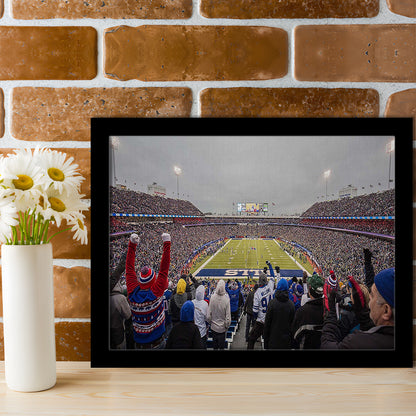 Bills Stadium in Orchard, Stadium Canvas, Sport Art, Gift for him, Framed Art Print Wall Decor, Picture Framed