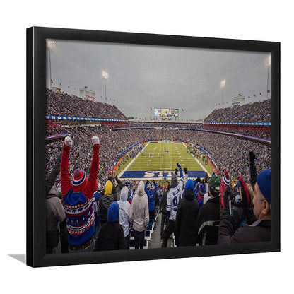 Bills Stadium in Orchard, Stadium Canvas, Sport Art, Gift for him, Framed Art Print Wall Decor, Picture Framed