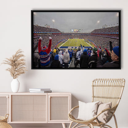 Bills Stadium in Orchard, Stadium Canvas, Sport Art, Framed Canvas Print Wall Art, Floating Frame