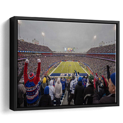Bills Stadium in Orchard, Stadium Canvas, Sport Art, Framed Canvas Print Wall Art, Floating Frame