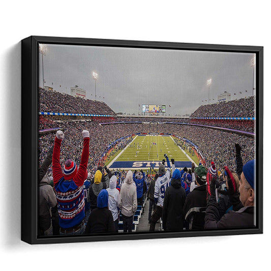 Bills Stadium in Orchard, Stadium Canvas, Sport Art, Framed Canvas Print Wall Art, Floating Frame