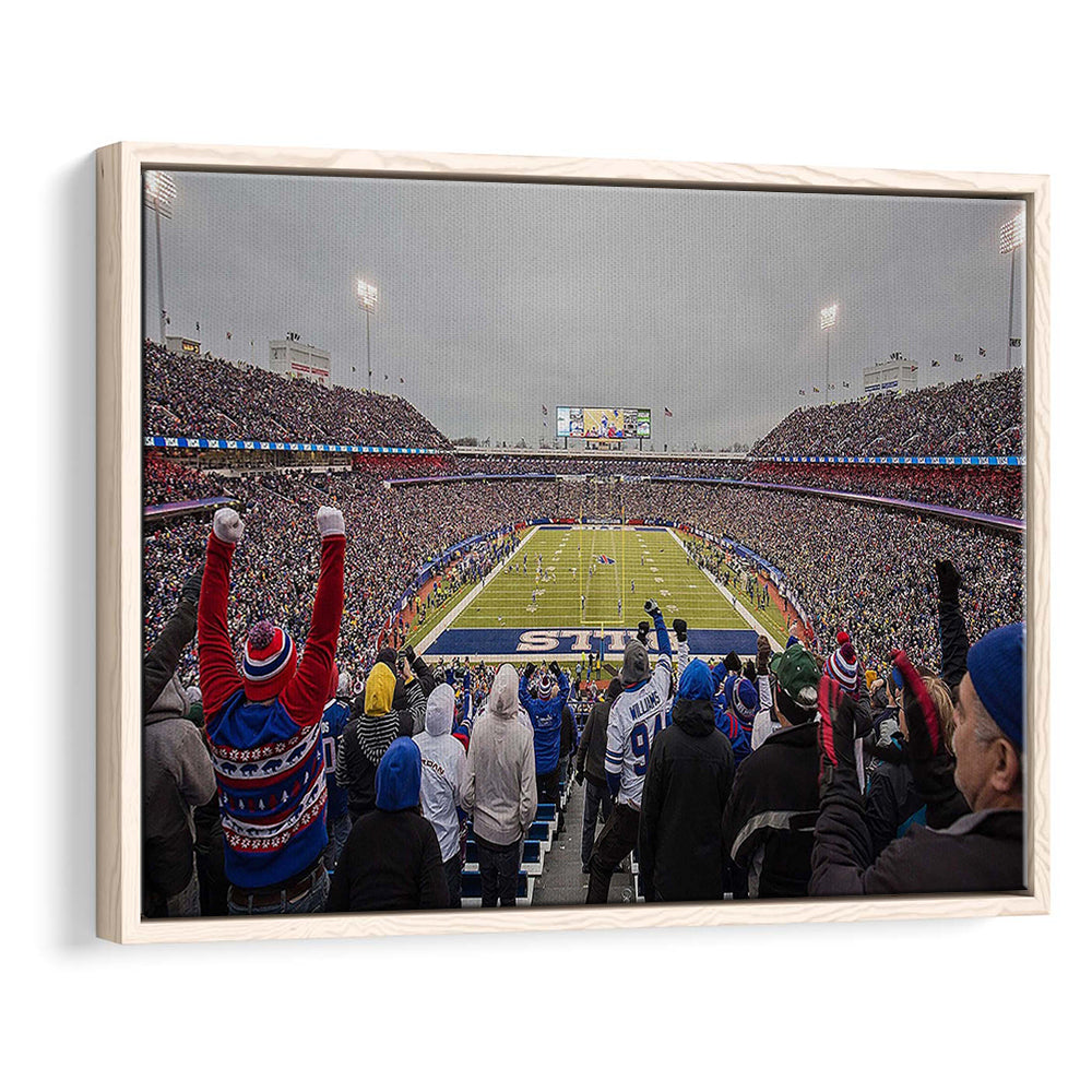 Bills Stadium in Orchard, Stadium Canvas, Sport Art, Framed Canvas Print Wall Art, Floating Frame