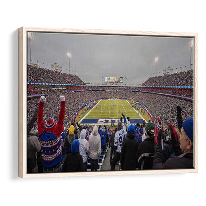 Bills Stadium in Orchard, Stadium Canvas, Sport Art, Framed Canvas Print Wall Art, Floating Frame