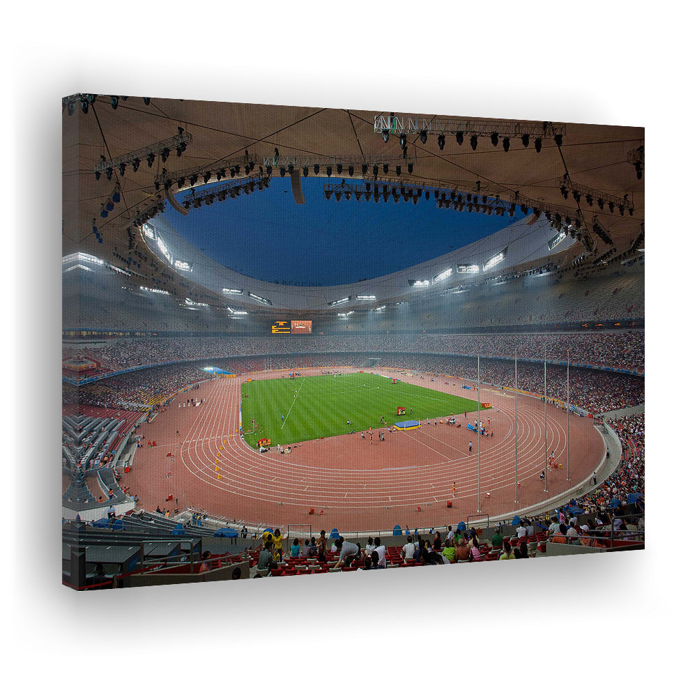 Bird's Nest Olympic Stadium, Stadium Canvas, Sport Art, Gift for him, Man Cave Decor, Art Print, Canvas Print Wall Art